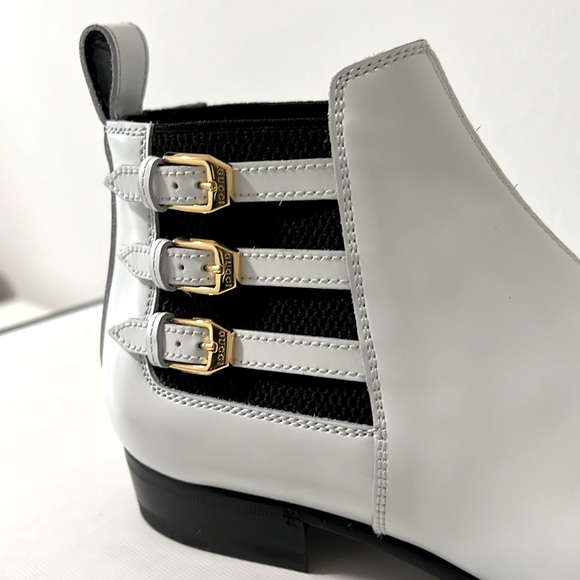 NWT NIB new GUCCI Cordovan Womens Lux Leather point Ankle Boot size 40, US 10 - Picture 5 of 16